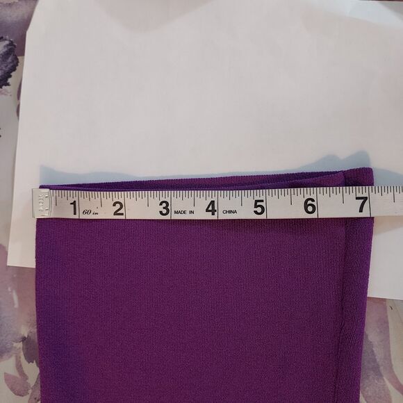 Kenar Cardigan Jacket Snap Front Stretch Purple 3/4 Sleeve Womens Size Medium - Picture 12 of 13